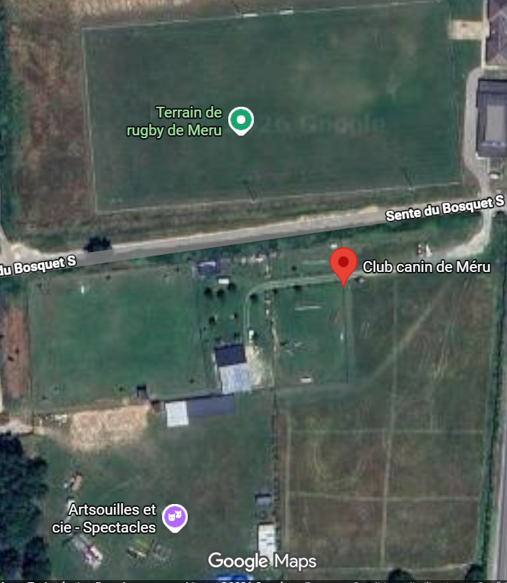 Localisation Club Canin de Méru